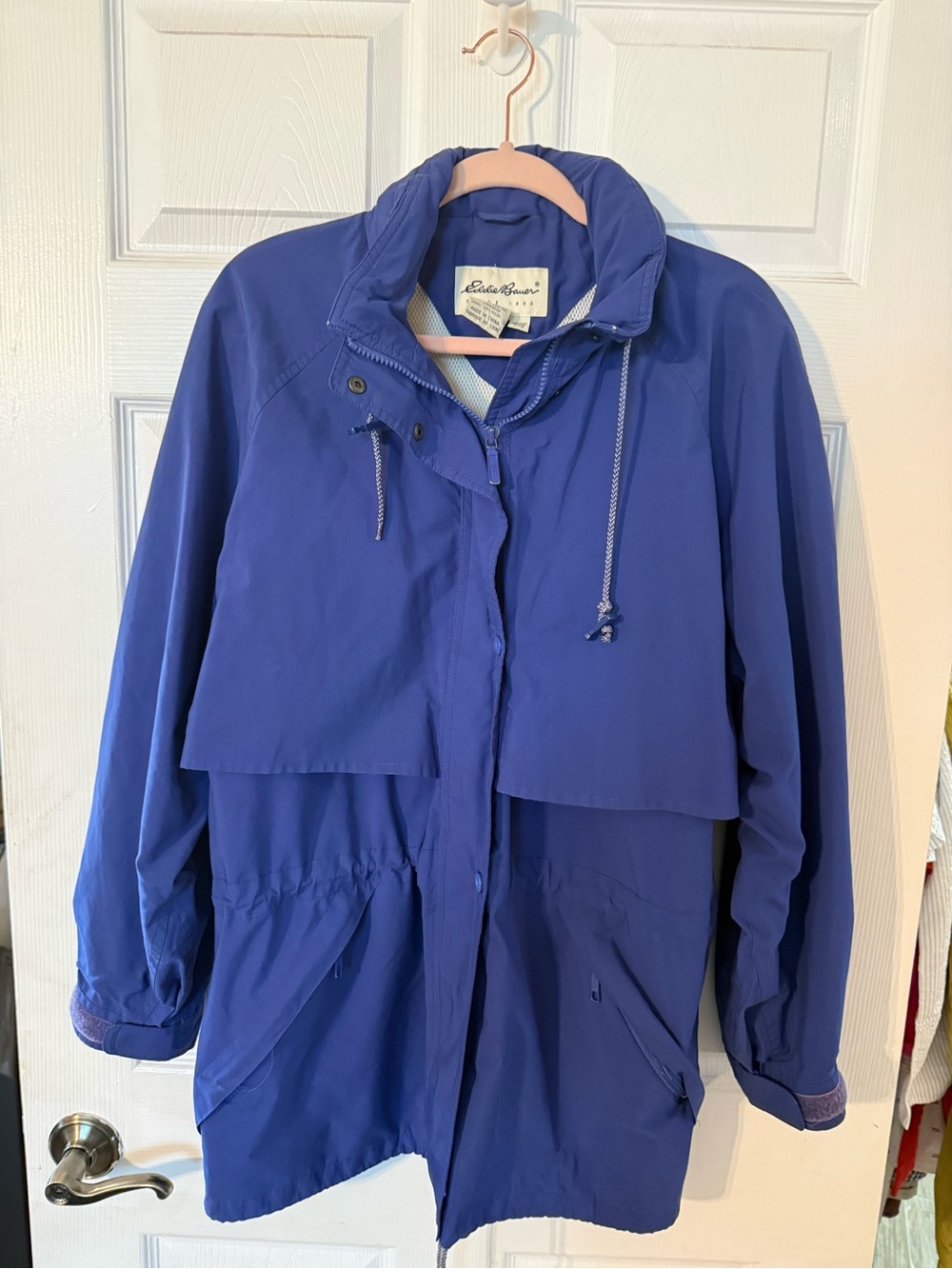 Ladies Blue Eddie Bauer Hooded Utility Jacket (inv# 244) - Picture 3 of 14